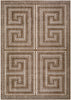 Livabliss La Luna LUU-2311-Taupe-Ivory-Chocolate Brown Area Rug main image