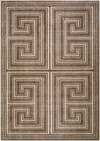 Livabliss La Luna LUU-2311-Taupe-Ivory-Chocolate Brown Area Rug main image