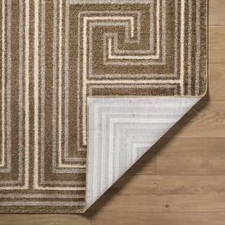 Livabliss La Luna LUU-2311-Taupe-Ivory-Chocolate Brown Area Rug Pile