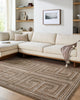 Livabliss La Luna LUU-2311-Taupe-Ivory-Chocolate Brown Area Rug Room Scene
