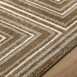 Livabliss La Luna LUU-2311-Taupe-Ivory-Chocolate Brown Area Rug Detail