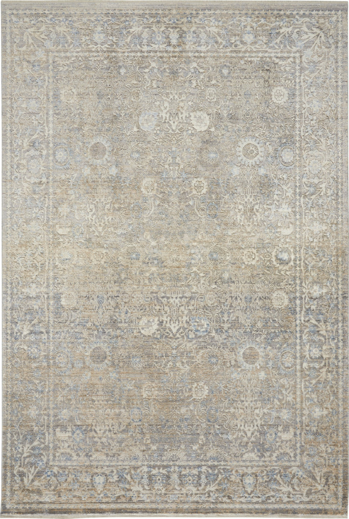 Nourison Lustrous Weave LUW01 Ivory Blue Area Rug main image