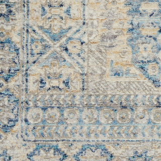 Nourison Lustrous Weave LUW02 Blue Ivory Area Rug Swatch Image