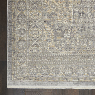 Nourison Lustrous Weave LUW02 Grey Beige Area Rug Detail Image