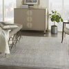 Nourison Lustrous Weave LUW02 Grey Beige Area Rug Room Image Feature