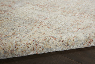 Nourison Lustrous Weave LUW02 Grey Brick Area Rug Corner Image
