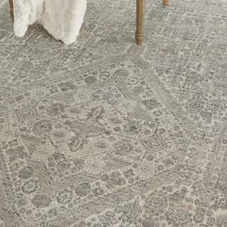 Nourison Lustrous Weave LUW02 Ivory Beige Area Rug Corner Image