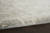 Nourison Lustrous Weave LUW02 Ivory Beige Area Rug Corner Image