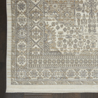Nourison Lustrous Weave LUW02 Ivory Beige Area Rug Detail Image