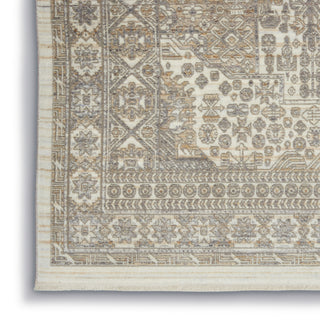 Nourison Lustrous Weave LUW02 Ivory Beige Area Rug Texture Image