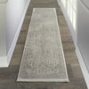 Nourison Lustrous Weave LUW02 Ivory Beige Area Rug Corner Image