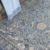 Nourison Lustrous Weave LUW03 Blue Area Rug Corner Image