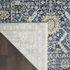 Nourison Lustrous Weave LUW03 Blue Area Rug Corner Image