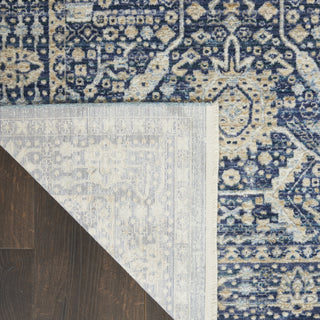 Nourison Lustrous Weave LUW03 Blue Area Rug Corner Image