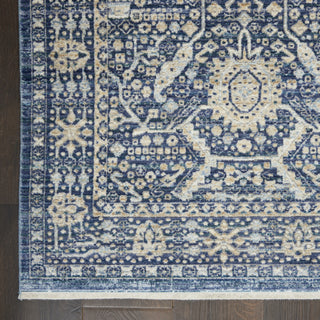 Nourison Lustrous Weave LUW03 Blue Area Rug Detail Image
