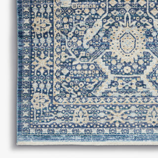 Nourison Lustrous Weave LUW03 Blue Area Rug Texture Image