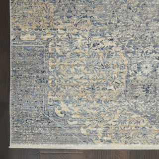 Nourison Lustrous Weave LUW04 Blue Grey Area Rug Detail Image