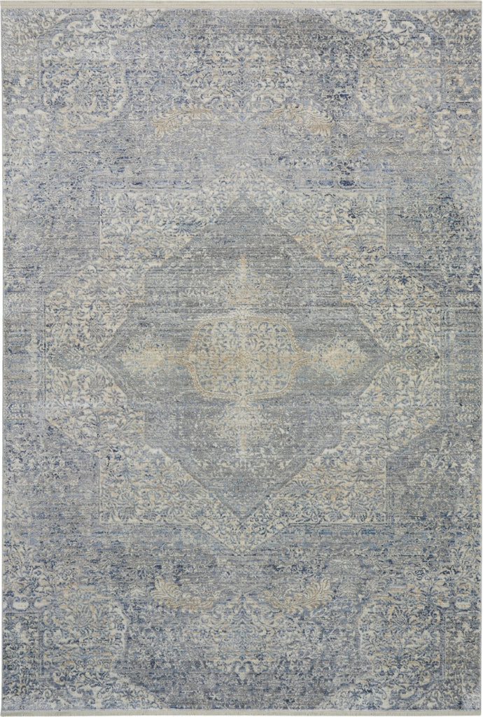 Nourison Lustrous Weave LUW04 Blue Grey Area Rug main image
