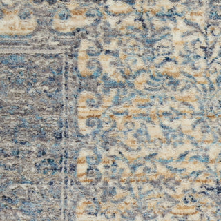 Nourison Lustrous Weave LUW04 Blue Grey Area Rug Swatch Image