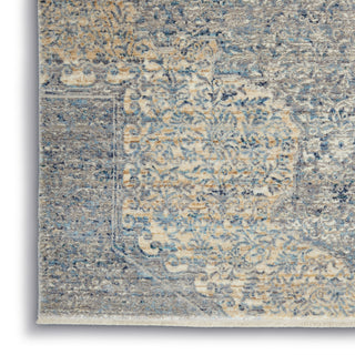 Nourison Lustrous Weave LUW04 Blue Grey Area Rug Texture Image