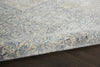 Nourison Lustrous Weave LUW04 Blue Grey Area Rug Corner Image
