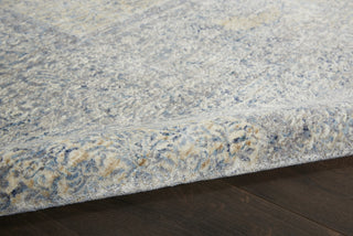 Nourison Lustrous Weave LUW04 Blue Grey Area Rug Corner Image