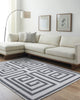 LIVABLISS Lavable LVB-2333 White Area Rug Room Scene Feature