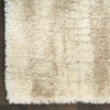 Nourison Luxurious Shag LXR01 Ivory Beige Area Rug Detail Image