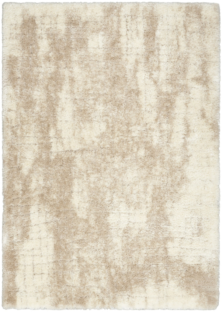Nourison Luxurious Shag LXR01 Ivory Beige Area Rug main image