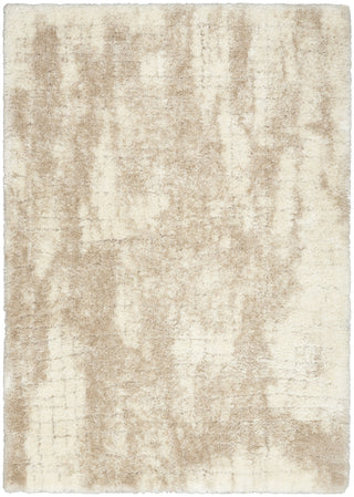 Nourison Luxurious Shag LXR01 Ivory Beige Area Rug main image