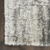 Nourison Luxurious Shag LXR01 Ivory/Charcoal Area Rug Detail Image