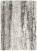 Nourison Luxurious Shag LXR01 Ivory/Charcoal Area Rug main image