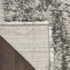 Nourison Luxurious Shag LXR01 Ivory/Charcoal Area Rug Corner Image
