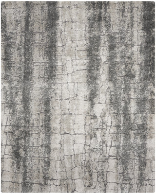 Nourison Luxurious Shag LXR01 Ivory/Charcoal Area Rug Main Image