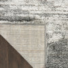 Nourison Luxurious Shag LXR02 Charcoal/Ivory Area Rug Corner Image