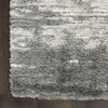 Nourison Luxurious Shag LXR02 Charcoal/Ivory Area Rug Detail Image