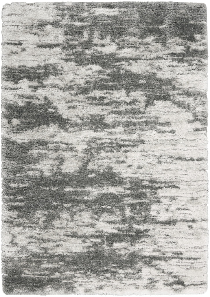 Nourison Luxurious Shag LXR02 Charcoal/Ivory Area Rug main image