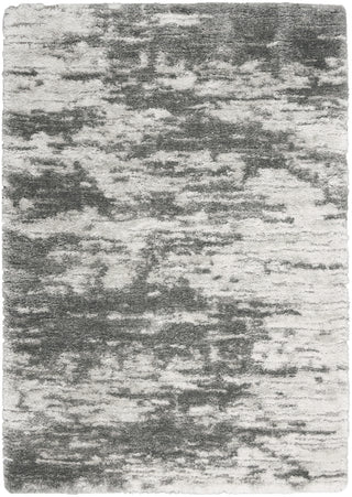 Nourison Luxurious Shag LXR02 Charcoal/Ivory Area Rug main image