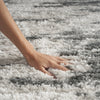 Nourison Luxurious Shag LXR02 Charcoal/Ivory Area Rug Room Image Feature