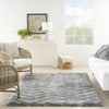 Nourison Luxurious Shag LXR03 Grey Area Rug Room Image Feature