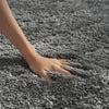 Nourison Luxurious Shag LXR03 Grey Area Rug Room Image Feature