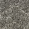 Nourison Luxurious Shag LXR03 Grey Area Rug Swatch Image