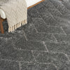 Nourison Luxurious Shag LXR03 Grey Area Rug Corner Image