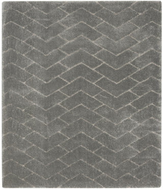 Nourison Luxurious Shag LXR03 Grey Area Rug Main Image
