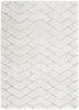 Nourison Luxurious Shag LXR03 Ivory/Grey Area Rug main image