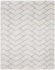 Nourison Luxurious Shag LXR03 Ivory/Grey Area Rug Main Image