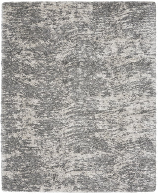 Nourison Luxurious Shag LXR04 Charcoal Grey Area Rug Main Image