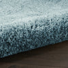Nourison Luxurious Shag LXR05 Aqua Area Rug Detail