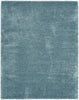 Nourison Luxurious Shag LXR05 Aqua Area Rug Main Image