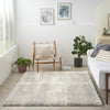 Nourison Luxurious Shag LXR09 Ivory Beige Area Rug Room Scene 2